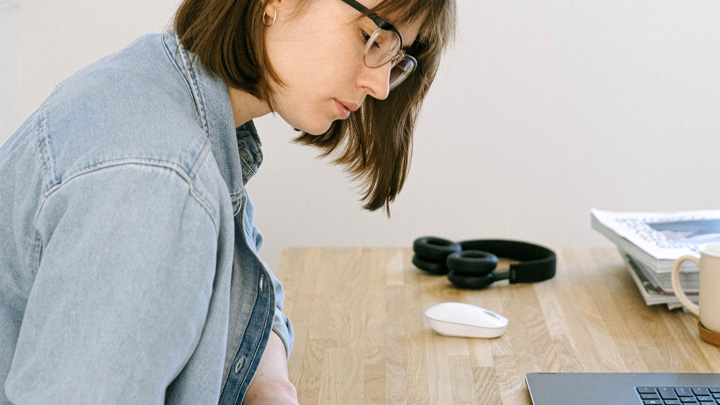 Woman at desk